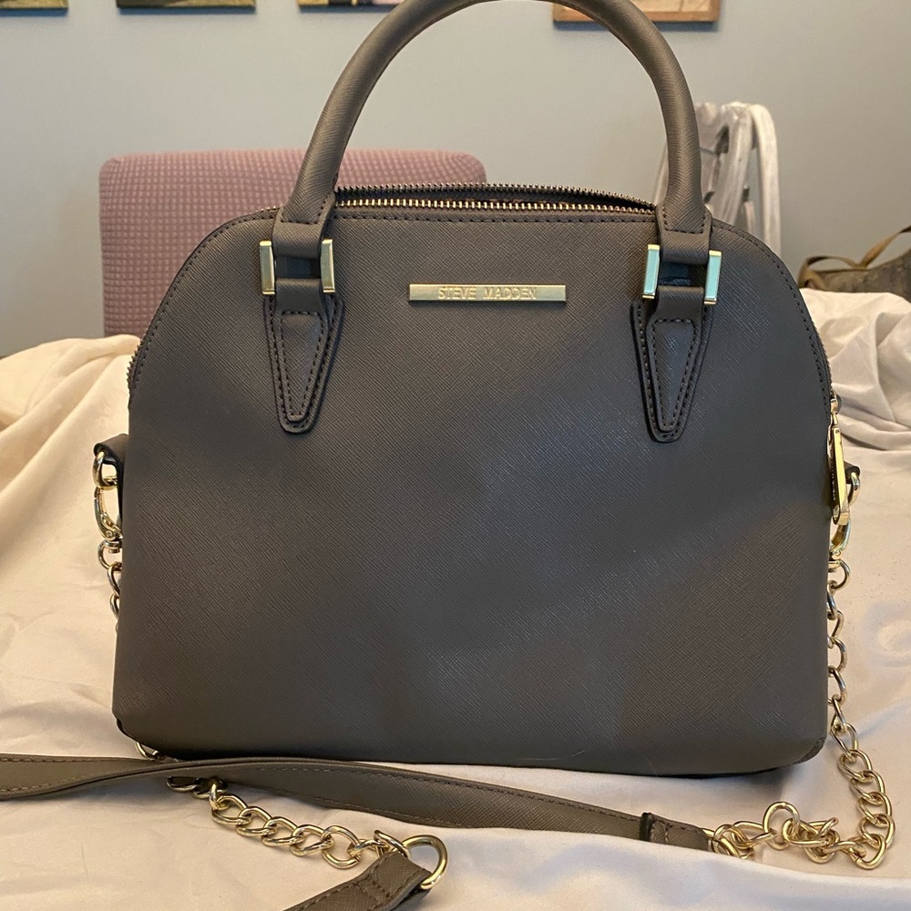 Steve Madden Grey Bucket Purse